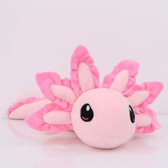 17.7inch Axolotl Plush Toy Soft Stuffed Animal Cartoon Plushier Axolotl Dolls Kids Adults Gamer Birthday Gift For Kids