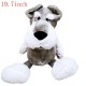 13.8Inch 19.7Inch Schnauzer Dog Plush Toy,  Stuffed Animals Doll For Kids Birthday Gifts For Children For Baby