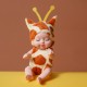 6pcs/set 13cm Animal Dress Up Dollls