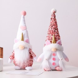 1pc, Pink Faceless Gnome Plush Doll, Decoration Props Arrangement Ornament Scene