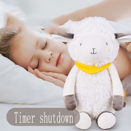 Children's Plush Doll, Baby Accompanying Sleeping Doll, Sheep Soothing Doll With Light Music, Baby Toddler Toy