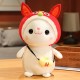 Chinese New Year Rabbit Year Mascot Plush Toy, Bunny Doll New Year Gift New Year Baby Mascot Stuffed Toy,  Red Festive Chinese Characteristics