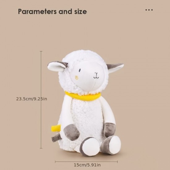 Children's Plush Doll, Baby Accompanying Sleeping Doll, Sheep Soothing Doll With Light Music, Baby Toddler Toy