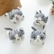 4inch Sweet Cat Seat Teddy Toy Animal Chi Cat Filling Doll Sweet Home Keychain Mini Soft Toy Kids Gift